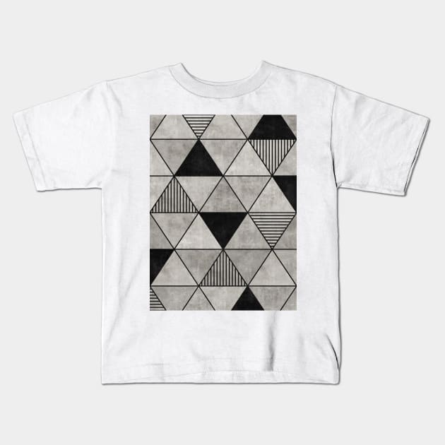 Concrete Triangles 2 Kids T-Shirt by ZoltanRatko